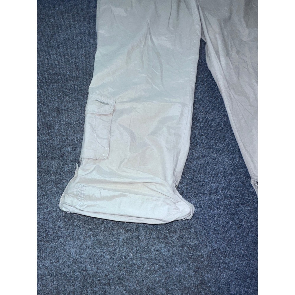 Columbia Women's Tan Convertible Hiking Pants Roll Up Cargo Straight Leg sz12 - Picture 3 of 7